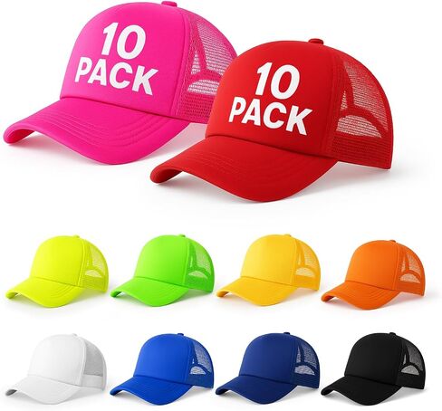 10 Pack of Blank Trucker Hat Bulk Men and Women Hats Bulk DIY Graffiti Mesh Hat Hot Stamping Hats in Saudi Arabia