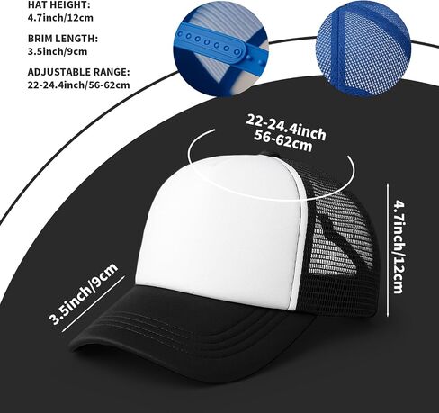 10 Pack of Blank Trucker Hat Bulk Men and Women Hats Bulk DIY Graffiti Mesh Hat Hot Stamping Hats in Saudi Arabia