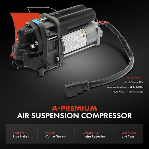 A-Premium Air Suspension ضاغط متوافق مع Tesla S 2016-2021 ، X 2016-2021 ، استبدل# 443020303 in Saudi Arabia
