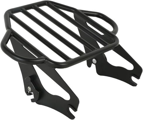Black Detachable 2-up Luggage Rack Tour Pak for CVO 14-21 for CVO Road 18-22 for CVO Tri 20-22 for Electra 09-22 for Electra Low 15-16 for Road 09-22 in Saudi Arabia