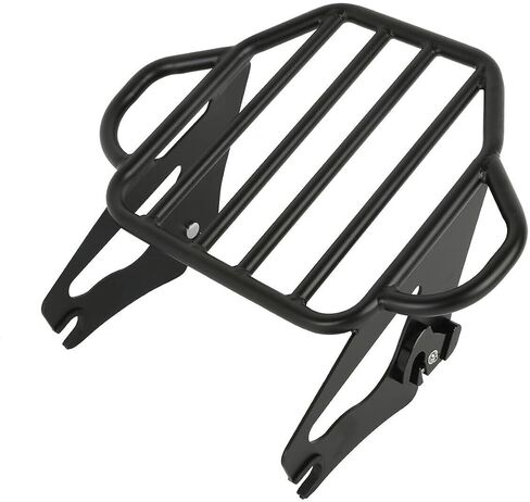 Black Detachable 2-up Luggage Rack Tour Pak for CVO 14-21 for CVO Road 18-22 for CVO Tri 20-22 for Electra 09-22 for Electra Low 15-16 for Road 09-22 in Saudi Arabia