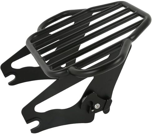 Black Detachable 2-up Luggage Rack Tour Pak for CVO 14-21 for CVO Road 18-22 for CVO Tri 20-22 for Electra 09-22 for Electra Low 15-16 for Road 09-22 in Saudi Arabia