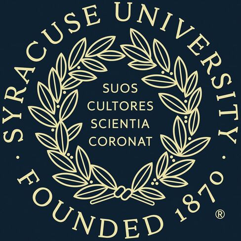 Syracuse University 11" w x 8.5" h Diploma Frame - Fits a bachelor's and master's - Gold Embossed Diploma Frame - Cherry Moulding with Navy and Orange Matting - Officially Licensed in Saudi Arabia