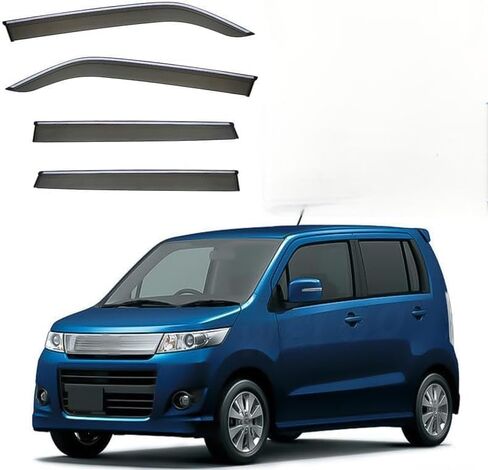 Car Wind deflectors Car Wind Deflectors for Wagon R MK4-MH23S 2009-2012, Deflector Shield Side Window Sun Rain Guards Visor Stick-on Fitment in Saudi Arabia
