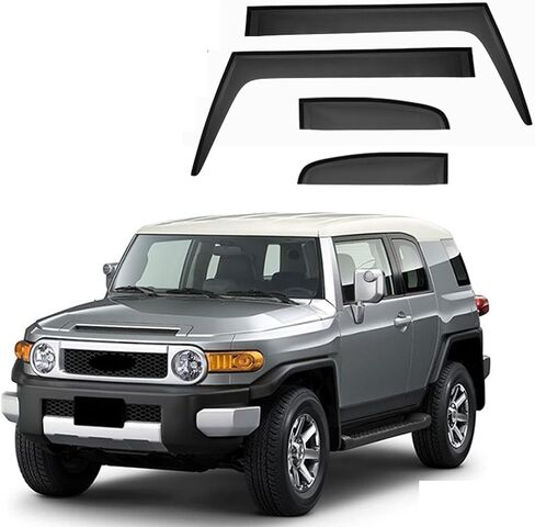 Car Wind deflectors Car Wind Deflectors for FJ Cruiser MK1-XJ10 2007-2014, Deflector Shield Side Window Sun Rain Guards Visor Stick-on Fitment in Saudi Arabia