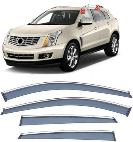 انحراف الرياح للرياح للسيارة من أجل SRX MK2 2010-2016 ، تنحرف SHIELD SIDEND SUN SUN RAIN GURSARS TOSTOR-ON in Saudi Arabia