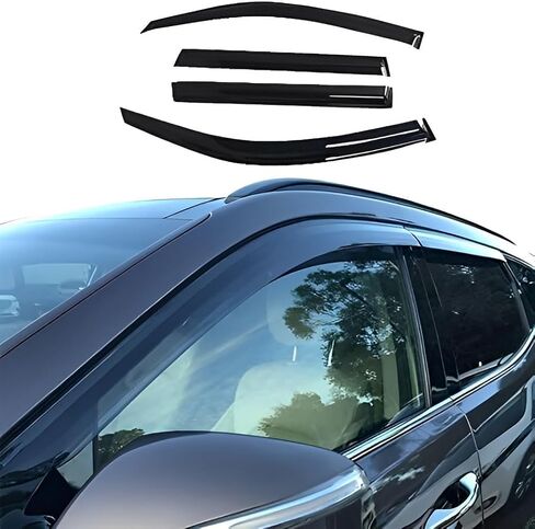 Car Wind deflectors Car Wind Deflectors for Santa Fe Santafe 2019 2020 2021 2022, Deflector Shield Side Window Sun Rain Guards Visor Stick-on Fitment in Saudi Arabia
