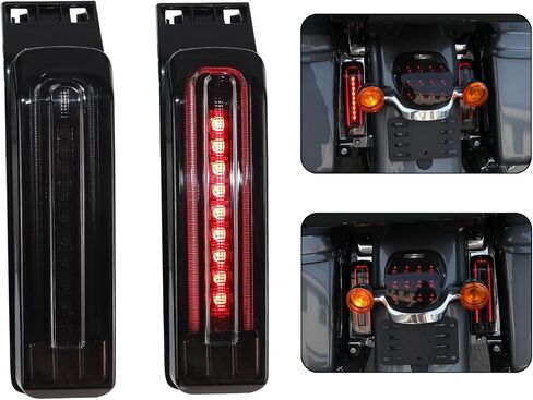 Saddlebag Fender Light for Harley ، 3 في 1 LED LED LED LED RUNT BRAKE TRAND LIGHTS LIGHTS FAXILIARY LIGHTS لـ HARLEY ULTRA ROAD KING FLHR ELECTRA GLIDE 2014-2024 ملحقات in Saudi Arabia