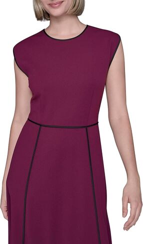 Karl Lagerfeld Women's Sleeveless Scuba Crepe Wear to Work Midi Dress in Saudi Arabia