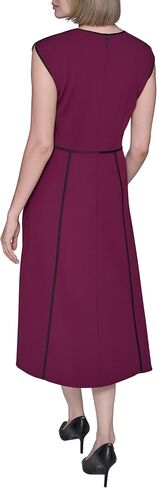 Karl Lagerfeld Women's Sleeveless Scuba Crepe Wear to Work Midi Dress in Saudi Arabia