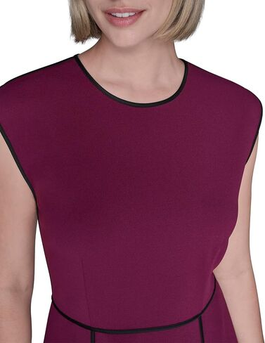 Karl Lagerfeld Women's Sleeveless Scuba Crepe Wear to Work Midi Dress in Saudi Arabia