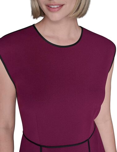 Karl Lagerfeld Women's Sleeveless Scuba Crepe Wear to Work Midi Dress in Saudi Arabia