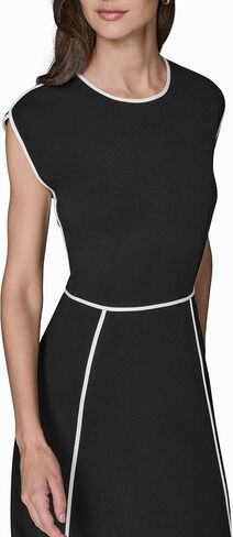 Karl Lagerfeld Women's Sleeveless Scuba Crepe Wear to Work Midi Dress in Saudi Arabia