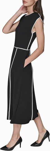 Karl Lagerfeld Women's Sleeveless Scuba Crepe Wear to Work Midi Dress in Saudi Arabia