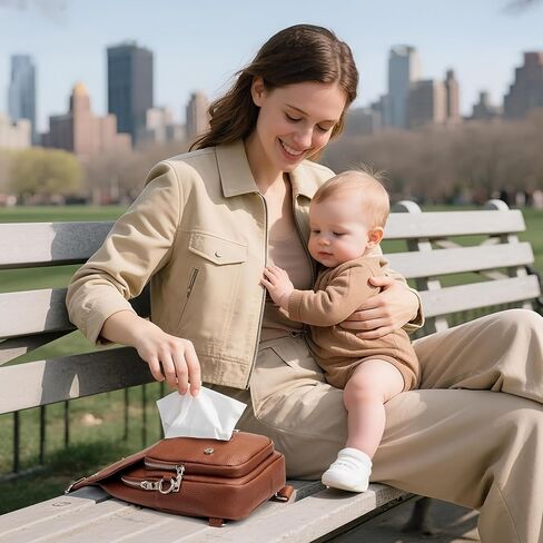 befen Anti Theft Genuine Leather Sling Bag for Women RFID Small Crossbody Bag Chest Bag Leather Fanny Packs for Travel in Kuwait
