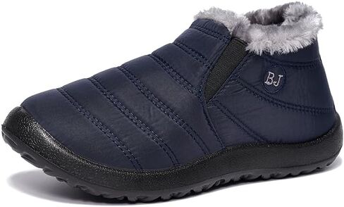 Waterproof Snow Boots for Women Outdoor Warm Fur Lined Booties Winter Comfortable Ankle Boots Lightweight Short Boots in Saudi Arabia