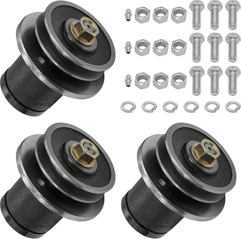 Caltric 502303 Deck Spindle Assembly Compatible with King Kutter RFM-48-XB 4' 48" / RFM-60 5' 60"/ RFM-72 RSFM-72 6' 72" Qty 3 in Saudi Arabia