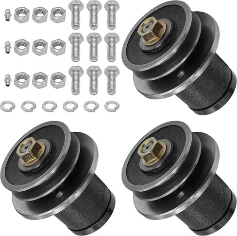 Caltric 502303 Deck Spindle Assembly Compatible with King Kutter RFM-48-XB 4' 48" / RFM-60 5' 60"/ RFM-72 RSFM-72 6' 72" Qty 3 in Saudi Arabia