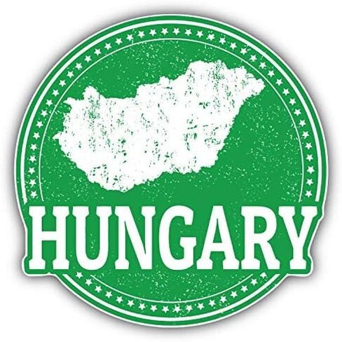 Hungary Map Grunge Stamp Round Metal 0.75" Lapel Pin Hat Shirt Pin Tie Tack Pinback in Saudi Arabia