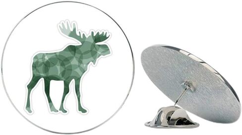 Moose Geometric Trendy Colorful Design Metal 0.75" Lapel Hat Pin Tie Tack Pinback in Saudi Arabia