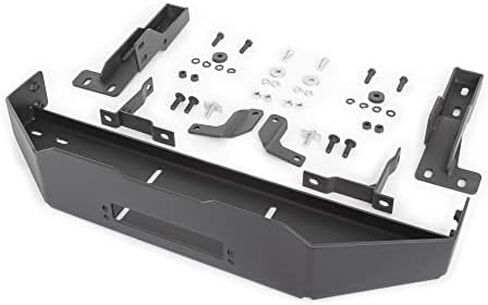 Go Rhino 3100 Series Winch Plate Kit | Mild Steel, Textured Black | 32981T | Fits 2021-2024 Ford F-150 (Excludes Harley Davidson and All Models with Active Park Assist, Adaptive Cruise Control) in Saudi Arabia