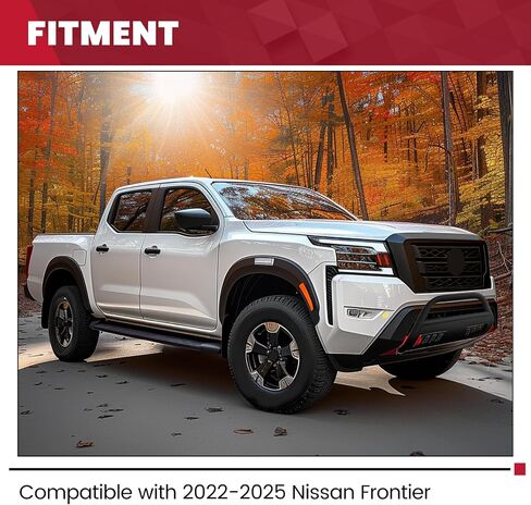 HECASA Bull Bar Compatible with 2022-2025 Nissan Frontier 3" Texture Front Push Bar Bumper Grill Guard Brush Guard Steel Black in Saudi Arabia