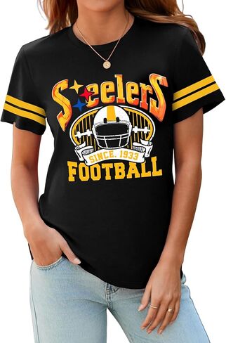 قميص كرة القدم للنساء يوم لعبة القميص مشجعي كرة القدم قميص أمي تي شيرت قمم قصيرة الأكمام قصيرة in Kuwait