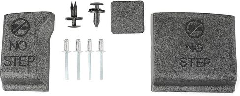ECOTRIC Tailgate Cap Molding Top Trim Kit Compatible with 2017-2022 Ford F250 F350 Super Duty with Flex Step Tailgate Replacement for FO1904134 FO1904140 in Saudi Arabia