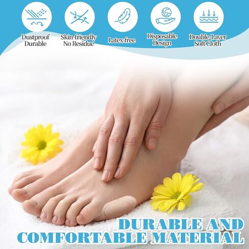 36 Pcs Bunion Pads for Bunion Relief, Self-Stick Protector Patches Bunions Pain Relief Pads to Wear with Shoes, Disposable Foot Cushions for Women & Men, Prevents Friction & Pressure in Saudi Arabia