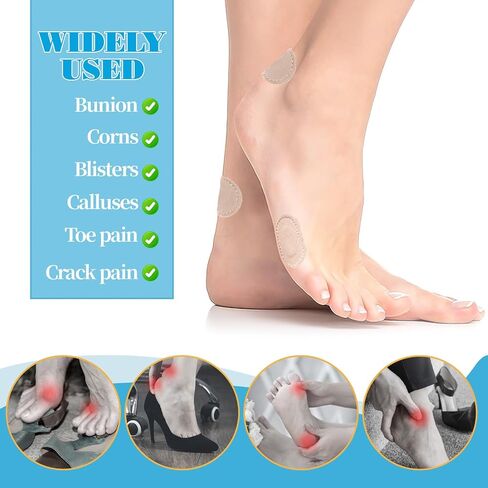 36 Pcs Bunion Pads for Bunion Relief, Self-Stick Protector Patches Bunions Pain Relief Pads to Wear with Shoes, Disposable Foot Cushions for Women & Men, Prevents Friction & Pressure in Saudi Arabia
