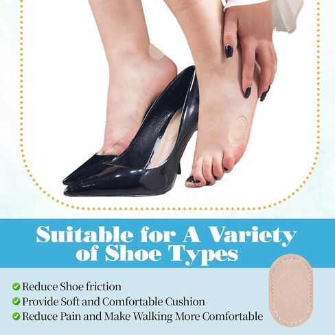 36 Pcs Bunion Pads for Bunion Relief, Self-Stick Protector Patches Bunions Pain Relief Pads to Wear with Shoes, Disposable Foot Cushions for Women & Men, Prevents Friction & Pressure in Saudi Arabia