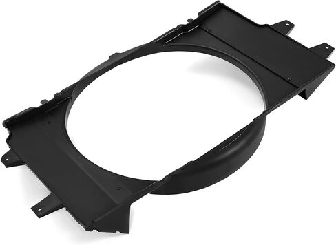 Hecasa Fan Shroud متوافق مع 1994-2002 Dodge RAM 2500 3500 استبدال لـ 52028003AB الألياف الزجاجية المعززة البولي بروبيلين المبرد مروحة التبريد in Saudi Arabia