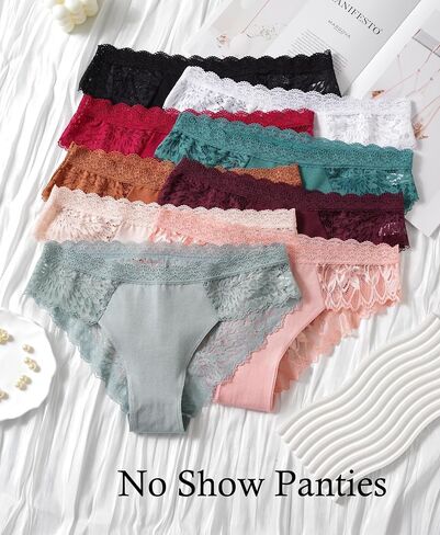 Kingfung Sexy Bikini Underwear for Women Seamless No Show Panties Ladies Lace Cheeky Hipster in Kuwait