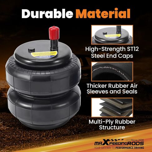 MaxPeedingrods 5000 رطل أكياس التعليق الهواء الخلفي ل Toyota Tundra بيك آب شاحنات 2WD و 4WD 2007-2021 Air Spring Ride Kit in Saudi Arabia
