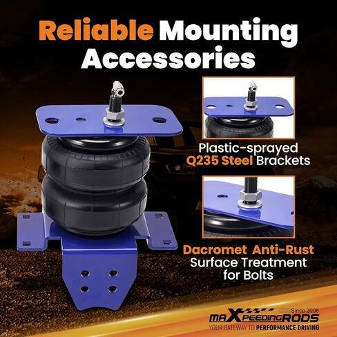 MaxPeedingrods 5000 رطل أكياس التعليق الهواء الخلفي ل Toyota Tundra بيك آب شاحنات 2WD و 4WD 2007-2021 Air Spring Ride Kit in Saudi Arabia