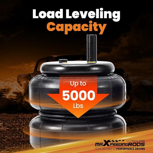 MaxPeedingrods 5000 رطل أكياس التعليق الهواء الخلفي ل Toyota Tundra بيك آب شاحنات 2WD و 4WD 2007-2021 Air Spring Ride Kit in Saudi Arabia