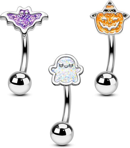 3pcs Halloween Rook Earrings 16g rook الحاجب المجوهر in Kuwait