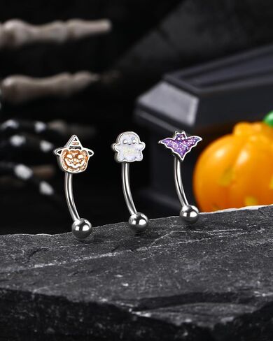 3pcs Halloween Rook Earrings 16g rook الحاجب المجوهر in Kuwait