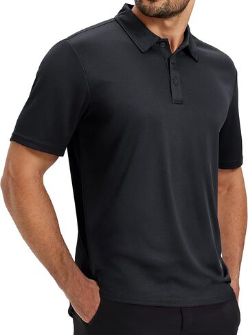 TACVASEN Mens Polo Shirts Short Sleeve Dry Fit Performance Breathable Golf Shirt with Collar Tennis Casual Business Work in Saudi Arabia