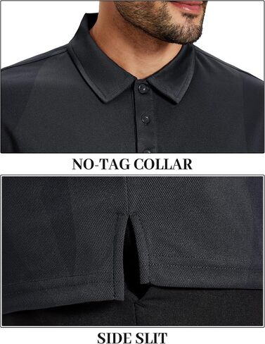 TACVASEN Mens Polo Shirts Short Sleeve Dry Fit Performance Breathable Golf Shirt with Collar Tennis Casual Business Work in Saudi Arabia