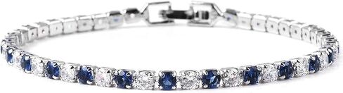 Tennis Bracelets for Women Trendy - Cubic Zirconia Bracelet for Women - Dainty Cute Fashion Womens Bracelets CZ Jewelry - 8" Inches in Saudi Arabia
