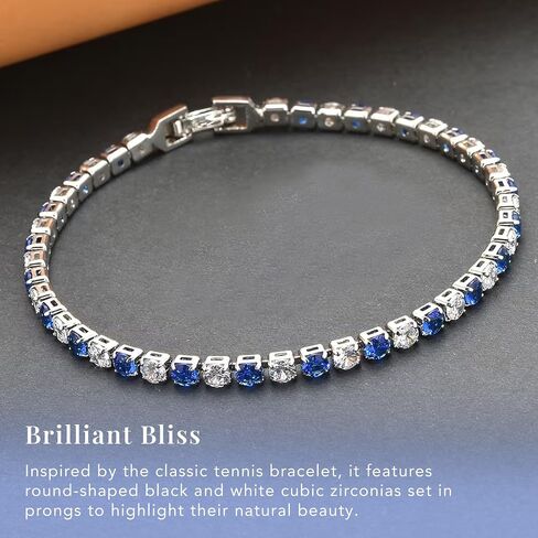 Tennis Bracelets for Women Trendy - Cubic Zirconia Bracelet for Women - Dainty Cute Fashion Womens Bracelets CZ Jewelry - 8" Inches in Saudi Arabia