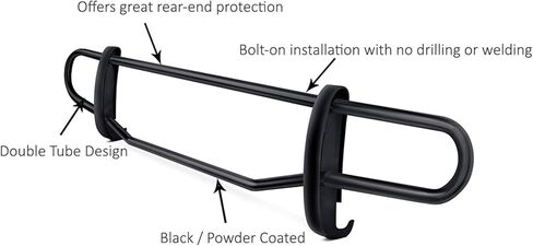 Black Horse Rear Bumper Guard Double Tube Black Compatible with 2010-2023 Lexus GX460|2003-2009 Lexus GX470|2003-2024 Toyota 4Runner (Excl. TRD offroad Premium)-8TM30A in Saudi Arabia