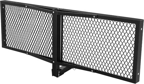 60 x 20 Tray Hitch Cargo Carrier,Hitch Mount Cargo Basket - 500 LBS Capacity, 2" Folding Shank,Black Steel - Fits Cars,SUVs,Trucks in Kuwait