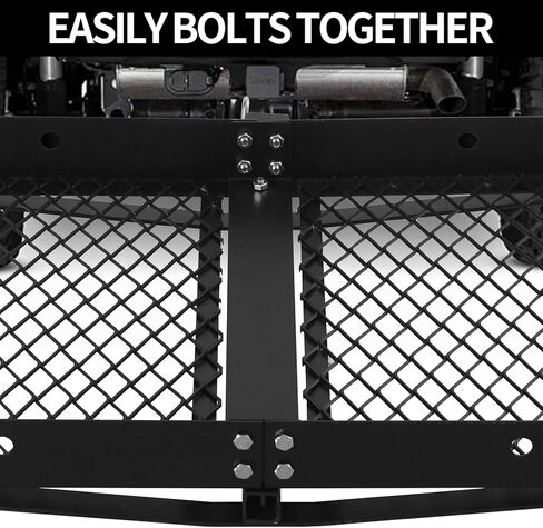 60 x 20 Tray Hitch Cargo Carrier,Hitch Mount Cargo Basket - 500 LBS Capacity, 2" Folding Shank,Black Steel - Fits Cars,SUVs,Trucks in Kuwait