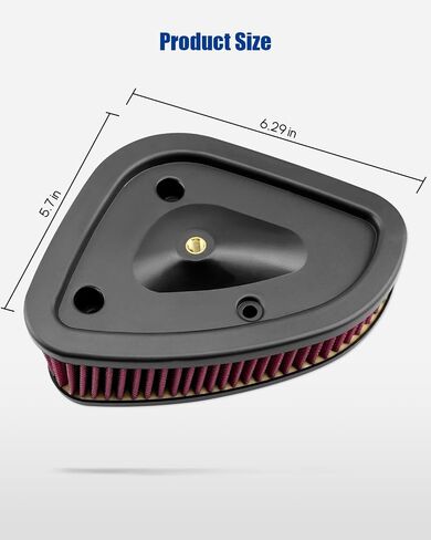 محرك مرشح الهواء الملائم لهارلي ديفيدسون Air Filter Road King ، Electra Glide ، Ultra ، Classic ، Freewheeler ، Street ، Glide ، Limited 2017-2021 PowerSport Air Filter استبدال HD-1717 29400212 in Kuwait