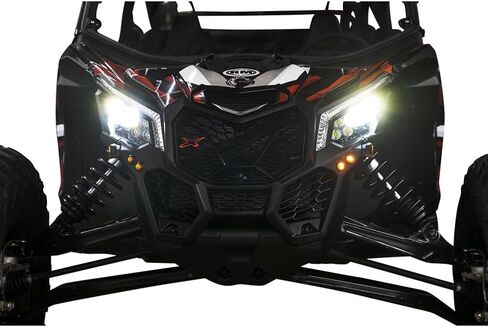 TUSK Plug and Play UTV Signal & Horn Kit with Button Lights Compatible with Can-Am Maverick X3 Max X RS Turbo RR 72 Inch 2020-2024/X3 X RC Turbo RR 64 Inch 2022-2024 in Saudi Arabia