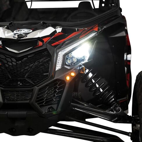 TUSK Plug and Play UTV Signal & Horn Kit with Button Lights Compatible with Can-Am Maverick X3 Max X RS Turbo RR 72 Inch 2020-2024/X3 X RC Turbo RR 64 Inch 2022-2024 in Saudi Arabia