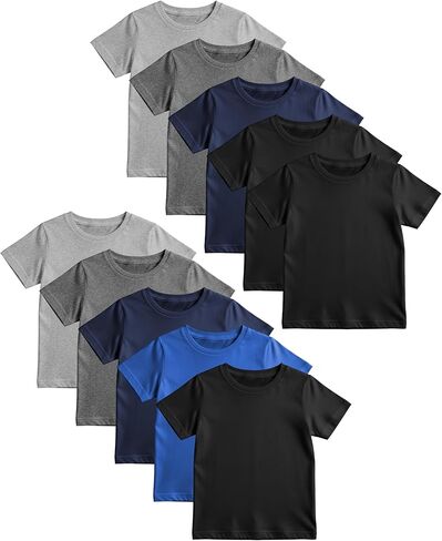 Andrew Scott Boys' Color T Shirts | Short Sleeve Basic Tops | Unisex | Muti Packs in Saudi Arabia
