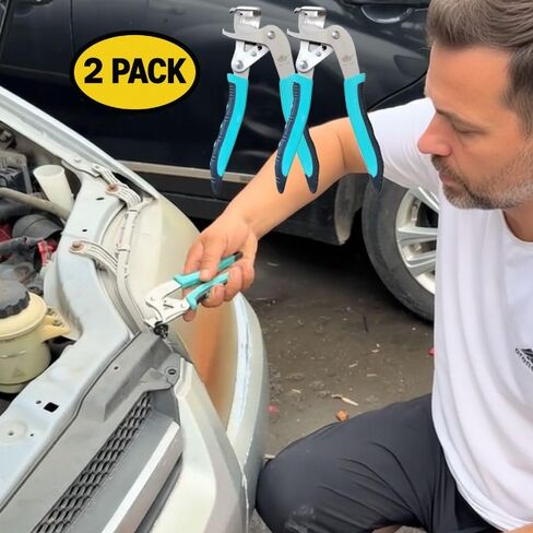 2 حزمة مقطع CAR CLIRS أدوات تفكيك - أداة إزالة مقطع السيارات لسحابات البلاستيك ، المسامير ، مقاطع القطع واللوحة in Kuwait